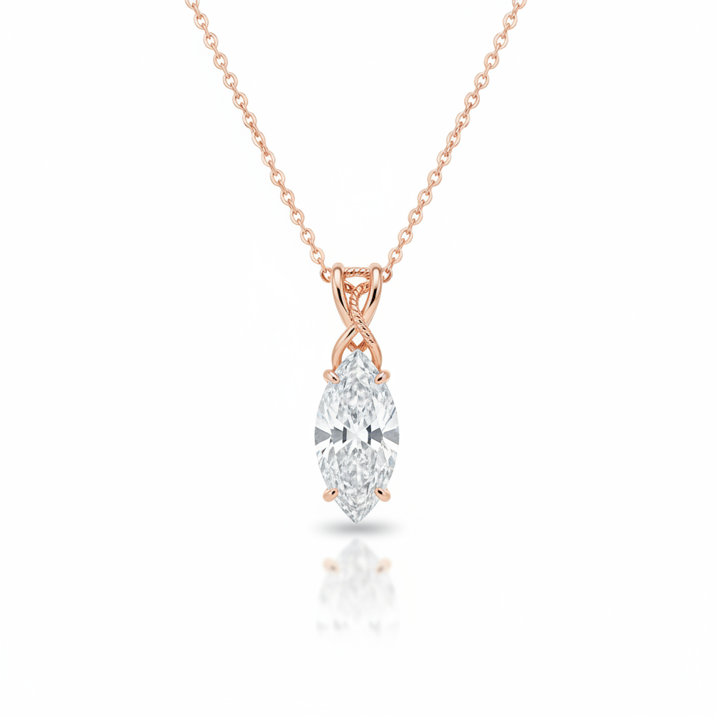 Diamond necklace 2.051 ct — Front