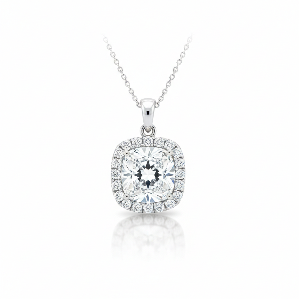 Pendant with diamond 2.709 ct — Front