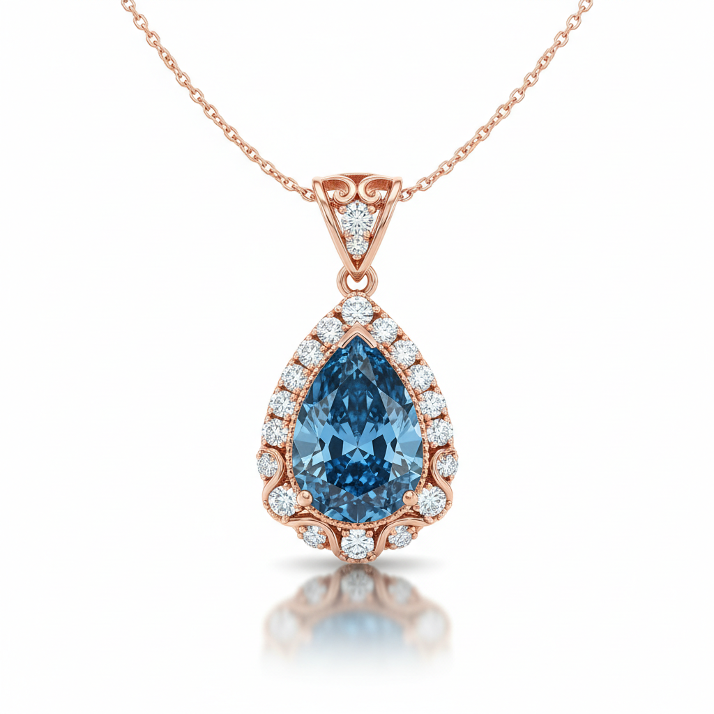 Diamond necklace 2.100 ct — Front