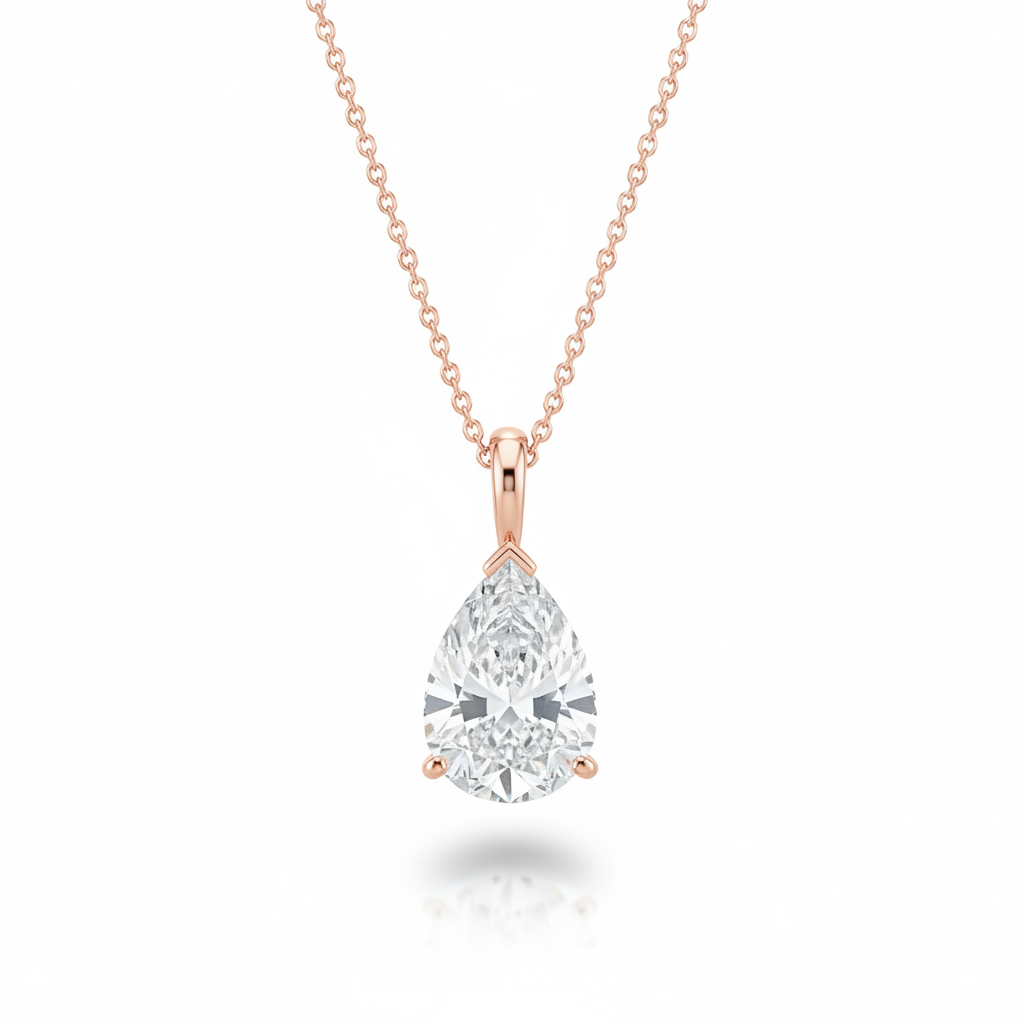 Diamond necklace 1.110 ct — Front