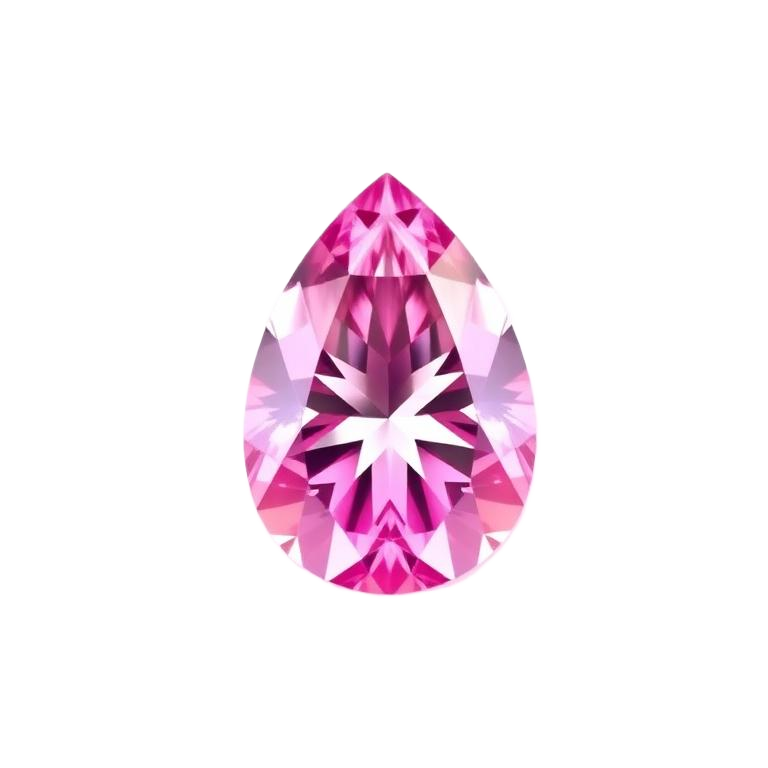 Pear cut lab-grown diamond, 20.05 ct, color Fancy Pink, clarity VS1