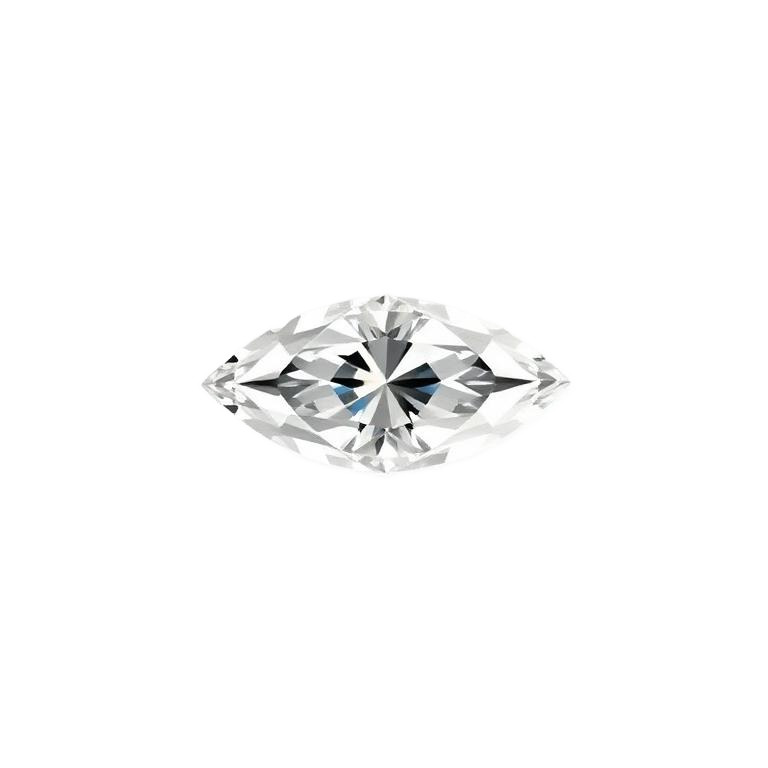 Marquise cut lab-grown diamond, 2.57 ct, color E, clarity VVS2