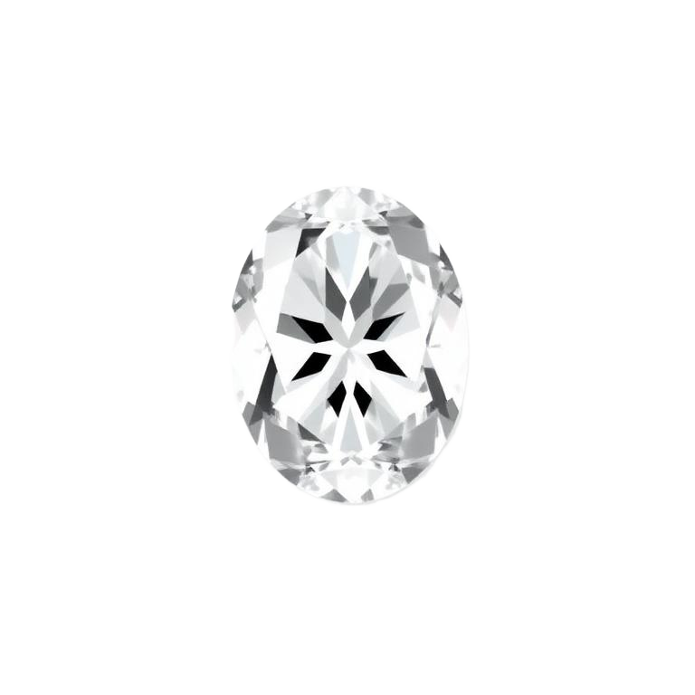 Oval cut lab-grown diamond, 1.54 ct, color E, clarity VVS2
