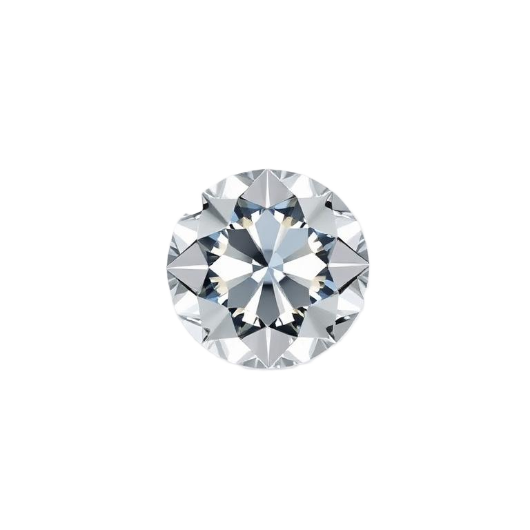 Round cut lab-grown diamond, 0.302 ct, color F, clarity SI1